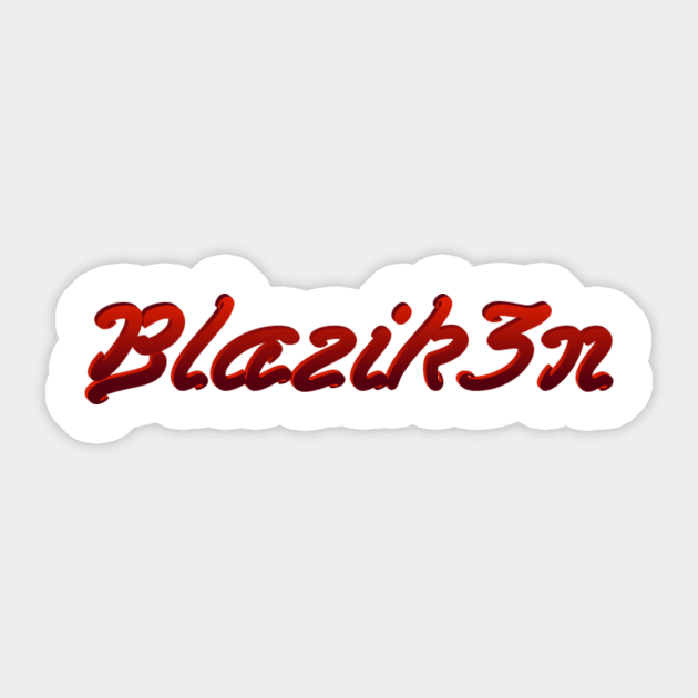 Blazik3n's merchandise Sticker by Blazik3n